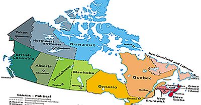 As Maiores E Menores Províncias Canadenses / Territórios Por Área