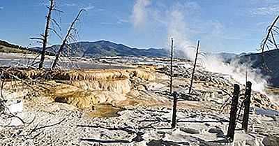 Mammoth Hot Springs, Wyoming - Unieke Plaatsen Over De Hele Wereld