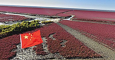 Panjin Red Beach, Kina, Unike Steder I Verden