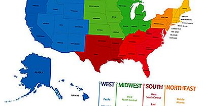 Las Cuatro Regiones Oficialmente Reconocidas Y Las Nueve Divisiones De Los Estados Unidos